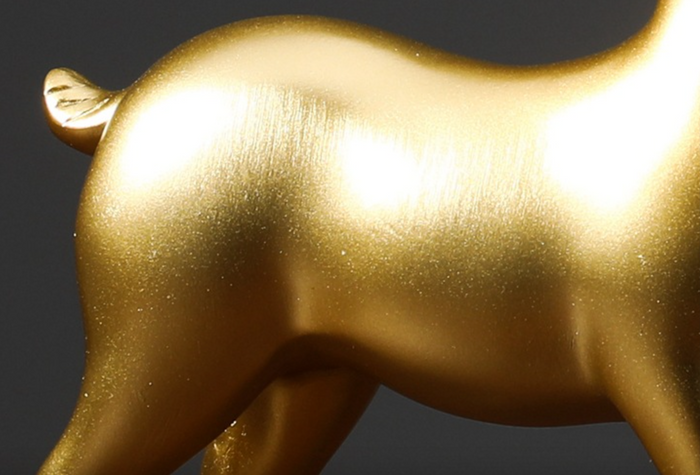 luxury golden deer home décor feng shui statue