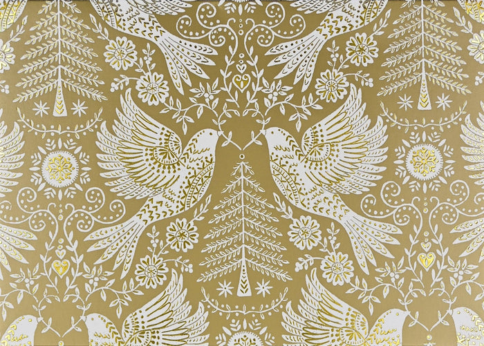 Golden Doves Deluxe Boxed Holiday Cards - The Regal Find