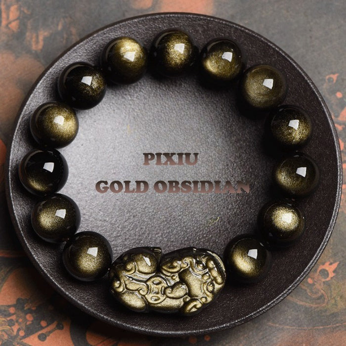 Men’s Black Obsidian Bracelet – Luxury Spiritual Jewelry