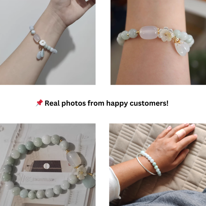 Feng Shui Wealth Jade Bracelet Gift for Her