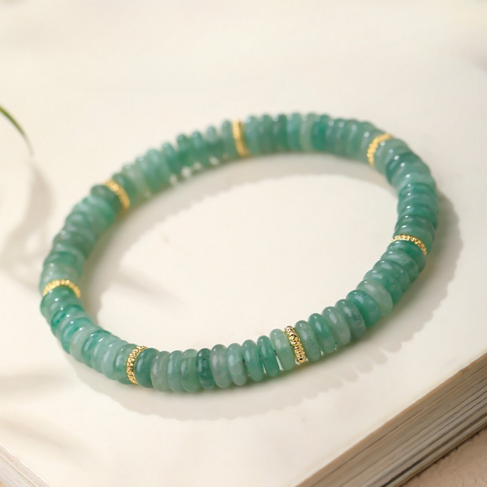Handmade aventurine bracelet positive energy jewelry