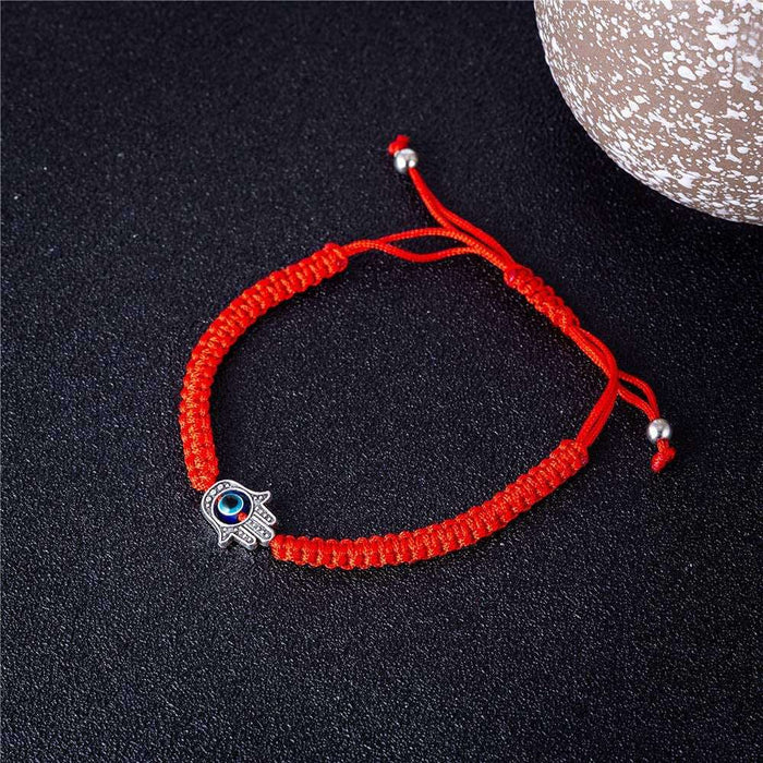 Hamsa hand bracelet red string adjustable men women gift
