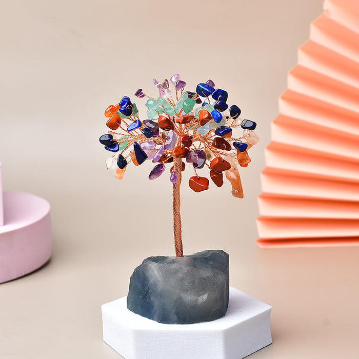 gemstone bonsai tree of life chakra balancing décor