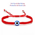 Handmade Evil Eye Red String Bracelet for Luck and Protection