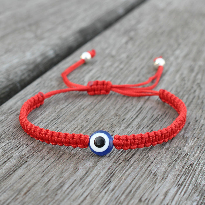 Unisex Handmade Protection Bracelet with Evil Eye Bead