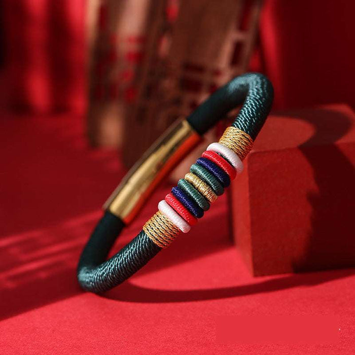 Handmade Buddhist Bracelet for Good Luck & Prosperity