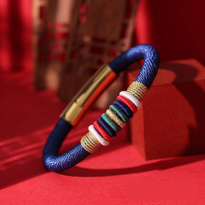 Handmade Buddhist Bracelet for Good Luck & Prosperity