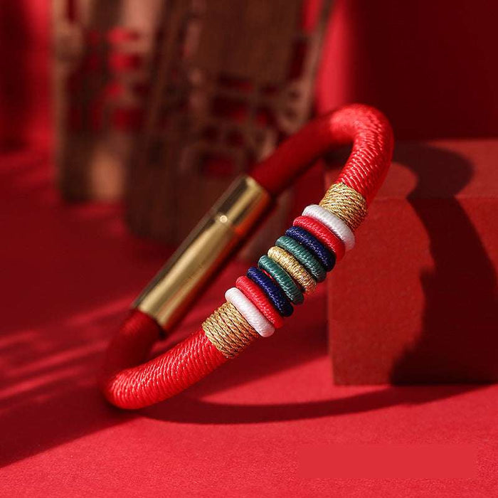 Handmade Buddhist Bracelet for Good Luck & Prosperity