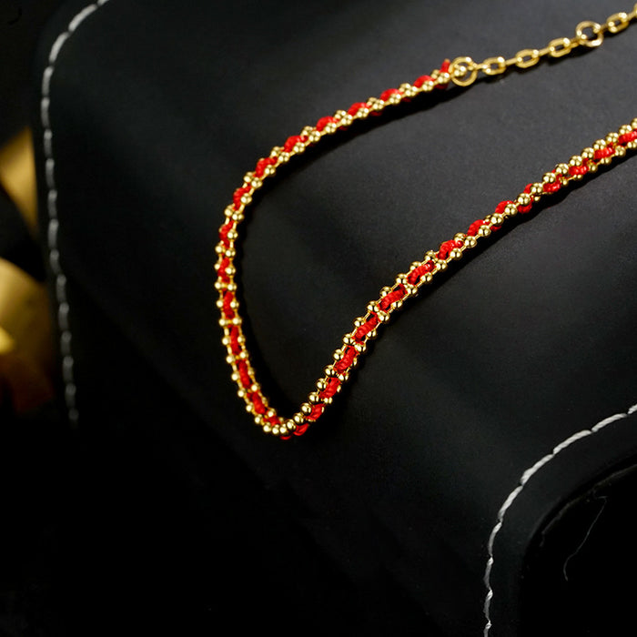 Adjustable Lucky Red String Bracelet for Women