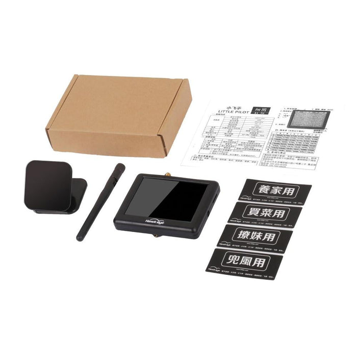 Hawk Eye drone controller with antenna, manual, and accessories for UAV mapping and surveying