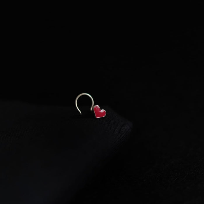 Heart Pop Nosepin-Wire - Quirksmith