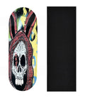 Teak Tuning Heat Transfer Graphic Wooden Fingerboard Deck, Design Contest 2024 Winner, @fingertheboard.fb - "Lurker" 32mm Deck