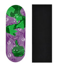 Teak Tuning Heat Transfer Graphic Wooden Fingerboard Deck, Design Contest 2024 Winner, Flatline_fb - "Toxic Flow" 32mm Deck