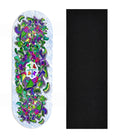 Teak Tuning Heat Transfer Graphic Wooden Fingerboard Deck, Design Contest 2025 Winner, @Connor_creates - "Shape Shift" 32mm Deck