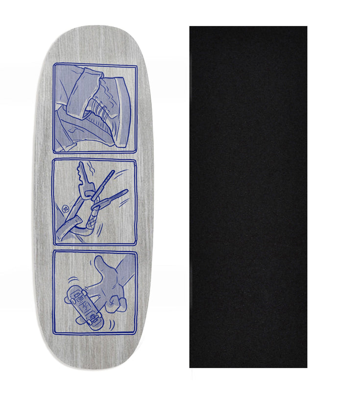 Teak Tuning Heat Transfer Graphic Wooden Fingerboard Deck, Design Contest 2025 Winner, @flamingtunapictures - "The Essentials" Ohhh Deck