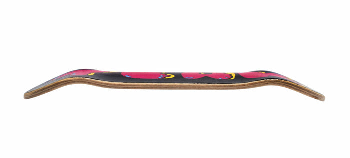 Teak Tuning Heat Transfer Graphic Wooden Fingerboard Deck, "Donut Teak Logo" - 32mm x 97mm
