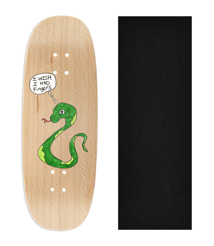 Teak Tuning Heat Transfer Graphic Wooden Fingerboard Deck, @growfingerboards - Entry#145 Ohhh Deck