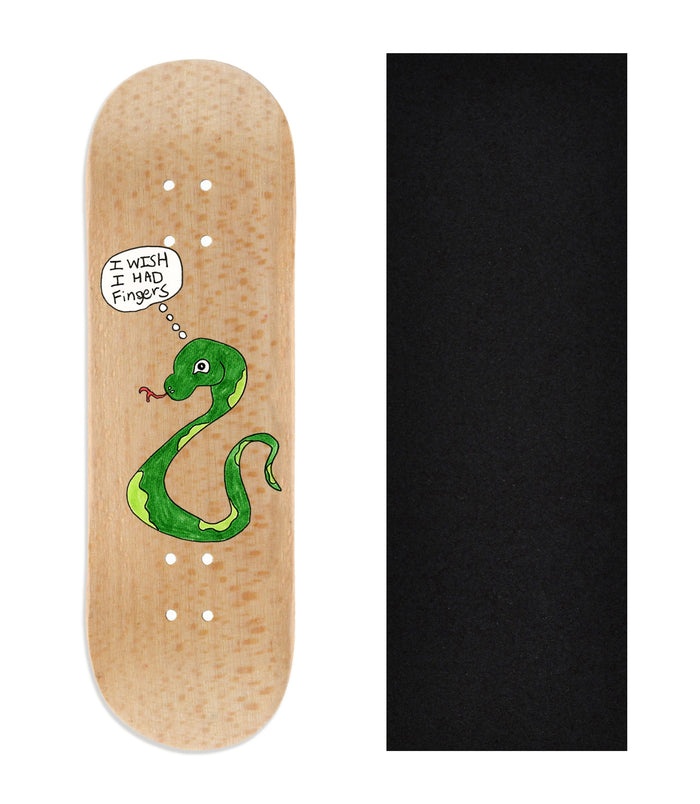 Teak Tuning Heat Transfer Graphic Wooden Fingerboard Deck, @growfingerboards - Entry#145 29mm Deck