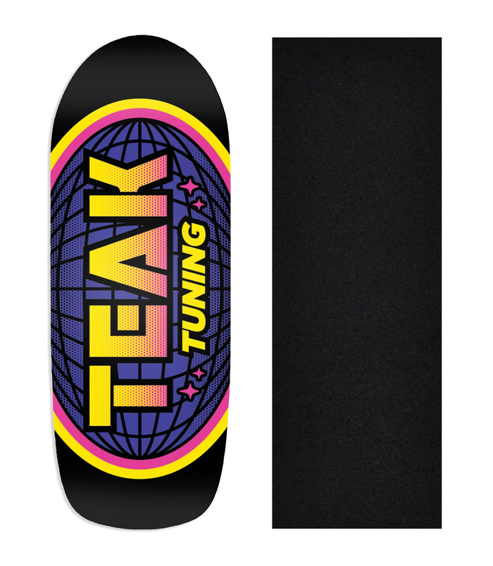 Teak Tuning Heat Transfer Graphic Wooden Fingerboard Deck, @lukecline - Entry#69 Poolparty Deck
