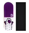 Teak Tuning Heat Transfer Graphic Wooden Fingerboard Deck, "Purple Yeti" - 32mm x 97mm