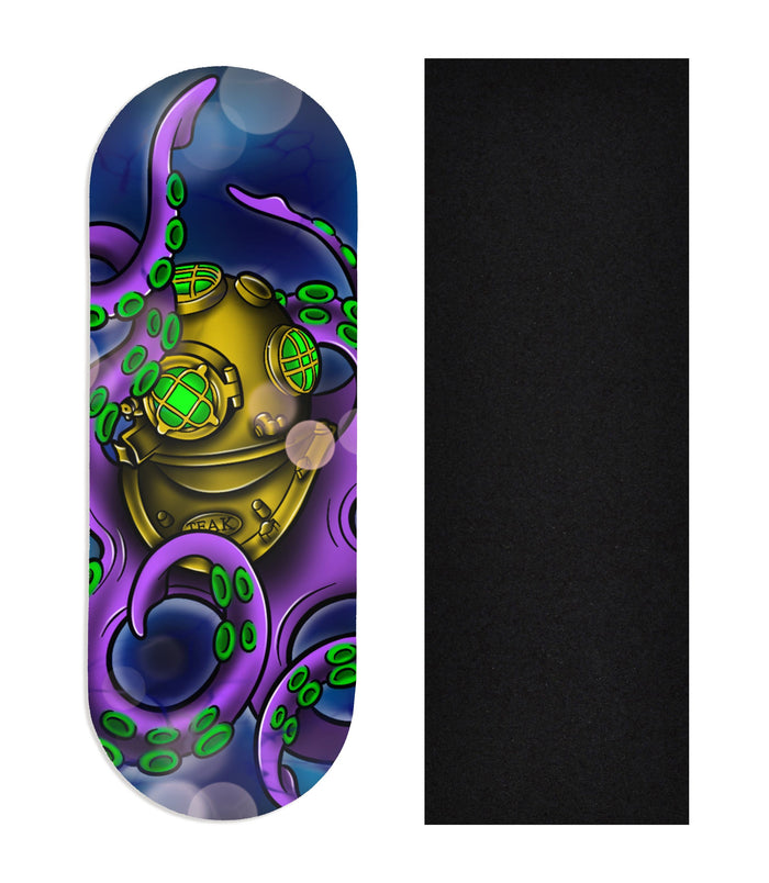 Teak Tuning Heat Transfer Graphic Wooden Fingerboard Deck, @solemn.fb - Entry#51 34mm Deck