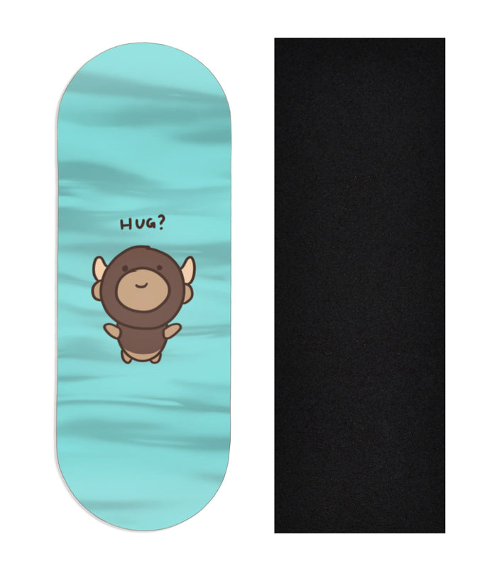 Teak Tuning Heat Transfer Graphic Wooden Fingerboard Deck, "@trumanlum - Entry 129" 34mm Deck