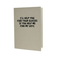 Help Me Find My Keys Letterpress Card - The Regal Find