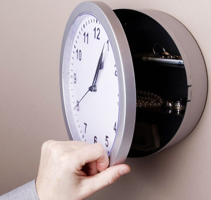 Hidden Wall Clock Safe – Jewelry & Valuables Storage