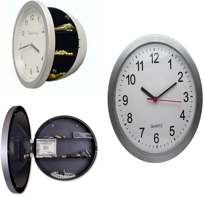 Hidden Wall Clock Safe – Jewelry & Valuables Storage