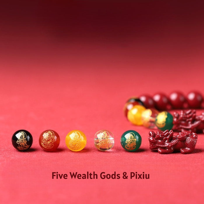 Feng Shui Lucky Bracelet – Handcrafted Cinnabar Beads