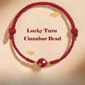 High-Content Cinnabar Red String Feng Shui Bracelet for Protection and Luck
