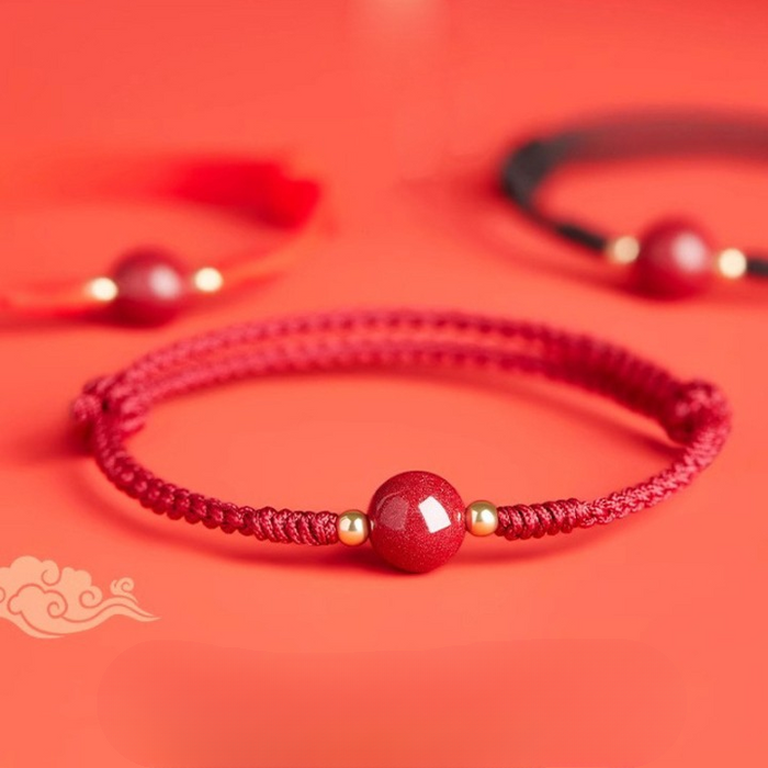 Spiritual Red String Bracelet Symbolizing Protection and Wealth