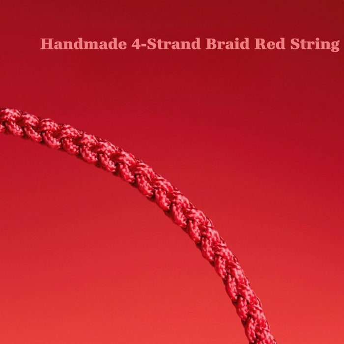 High-Content Cinnabar Red String Feng Shui Bracelet for Protection and Luck