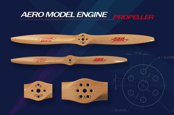 High Performance SAIL Beechwood PropellerHigh Performance SAIL Beechwood Propeller  18 22 Inch Forward & ReversUAVMODEL