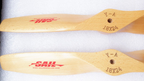 High Performance SAIL Beechwood PropellerHigh Performance SAIL Beechwood Propeller  High Pitch Design for Gas PUAVMODEL