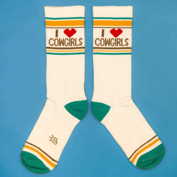 I ❤️ Cowgirls Gym Crew Socks - The Regal Find
