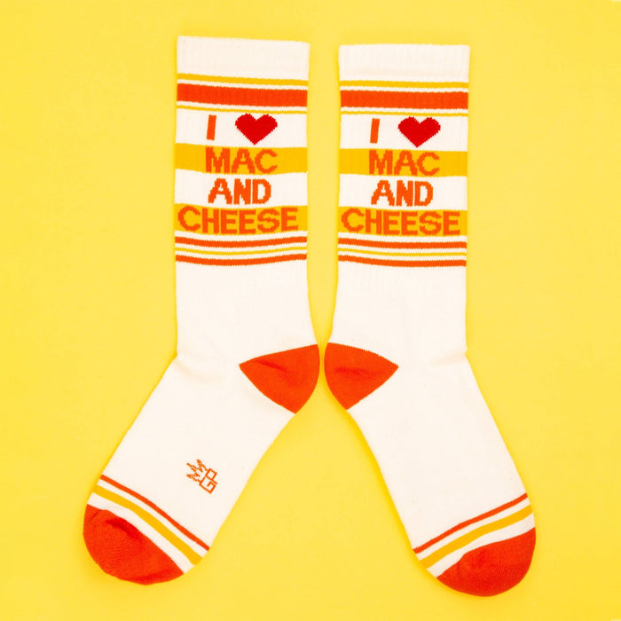 I ❤️ Mac N Cheese Gym Crew Socks - The Regal Find