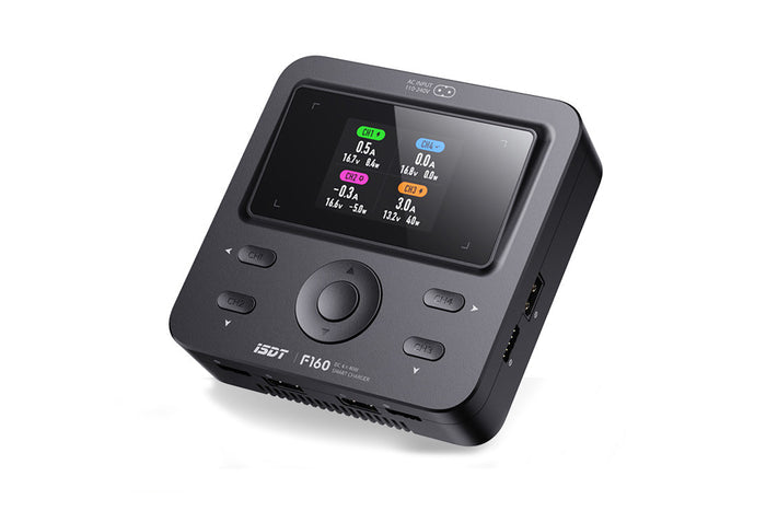 ISDT F160 4-Slot AC/DC Quad-Channel Smart Charger