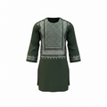 Kids Afghan Parahan Tunban (Yakhandozi ) – Forest Green Embroidered Traditional Outfit for Boys Design 24