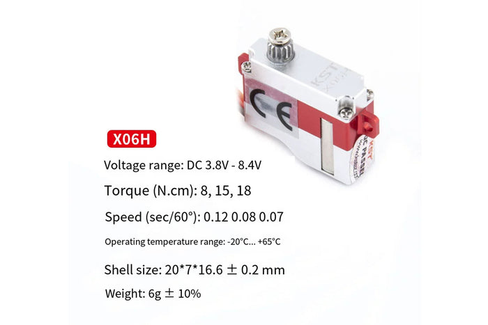 KST X06H Series Digital Metal Gear Servos