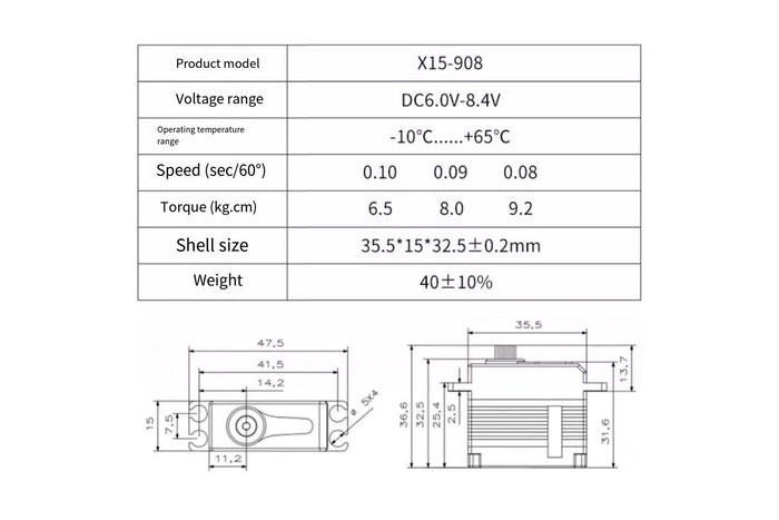 KST X15-1208 755X 908 and 508 Swashplate Servos