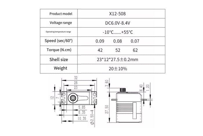 KST X15-1208 755X 908 and 508 Swashplate Servos