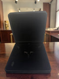 Large Black Velvet Necklace Jewelry Gift Box 7.25 x 7.25 x 1.5 Inches 6004