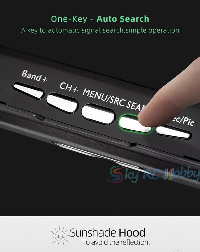 One-key auto search button on drone remote control for easy signal find