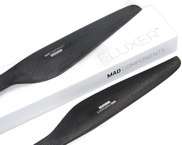 Carbon fiber drone propellers by MAD Components for VTOL and fixed-wing UAVs