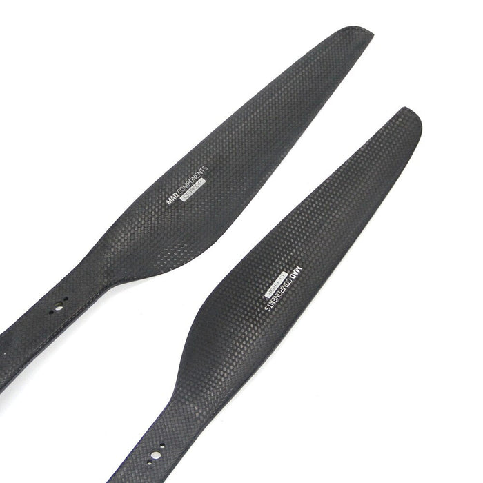 Carbon fiber drone propellers for VTOL and fixed-wing UAVs, ideal for mapping and inspection