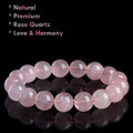 Madagascar rose quartz bracelet natural healing crystal jewelry