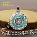 Mandala yoga necklace spiritual pendant mindfulness jewelry
