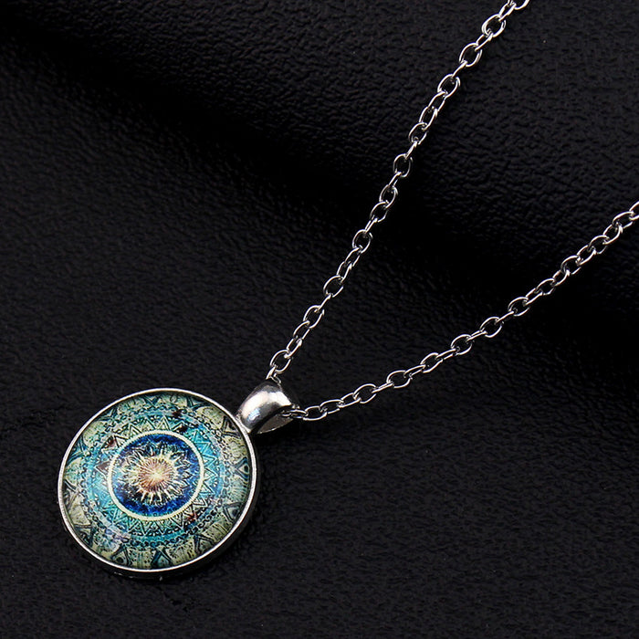 Mandala symbol necklace for balance and mindfulness