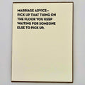 Marriage Advice Card - The Regal Find